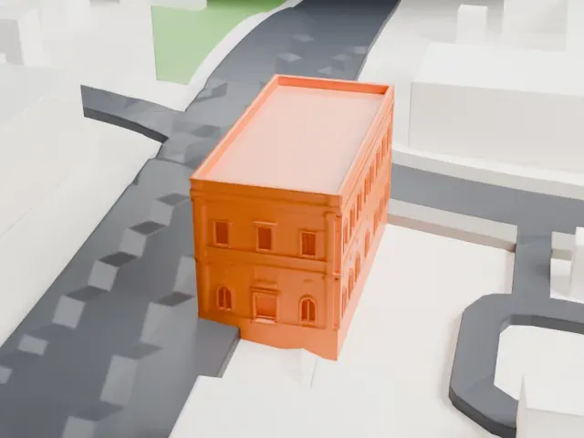 Institut d'Égypte model, South view