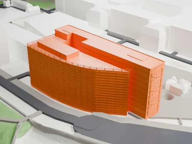Institut du monde arabe model, North view