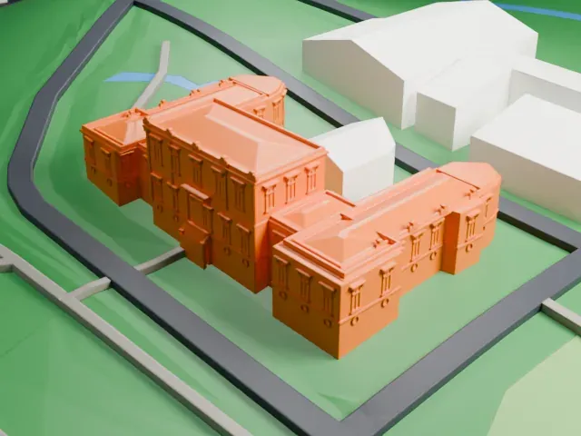 Instituto Butantan model, North view