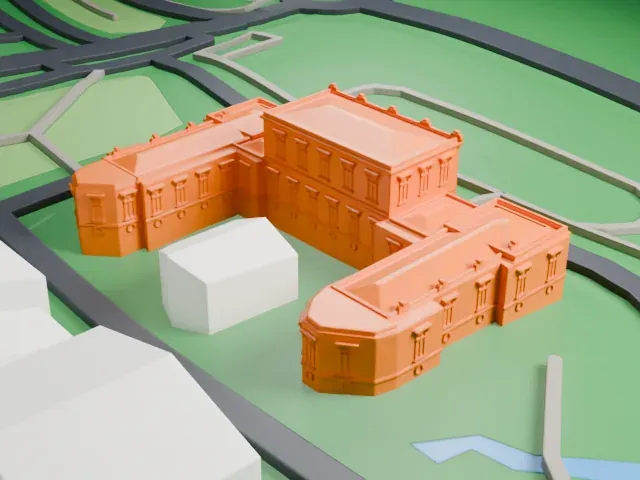Instituto Butantan model, South view