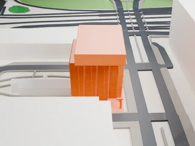 International Spy Museum model, North view