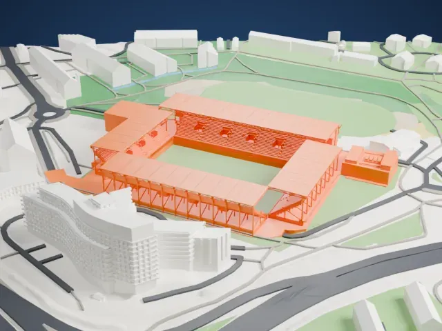 Intility Arena model, East view