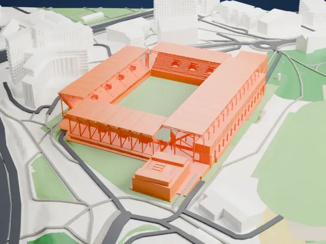 Intility Arena model, North view