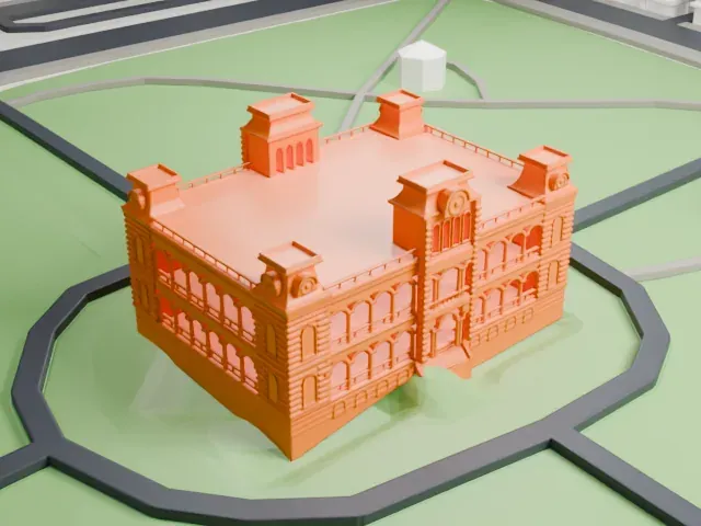 ʻIolani Palace model, East view
