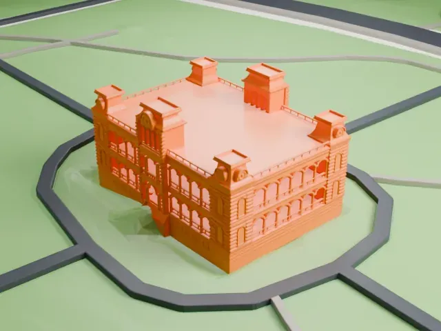 ʻIolani Palace model, North view