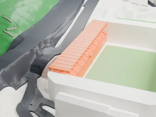 Ipurua Municipal Stadium model, East view