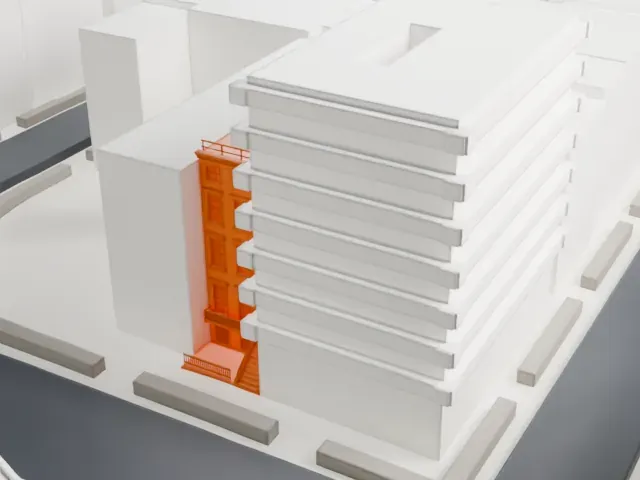 Isaac T. Hopper House model, West view