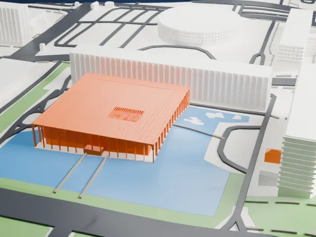 Itamaraty Palace model, North view