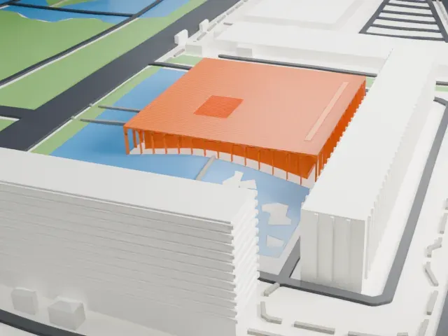 Itamaraty Palace model, West view
