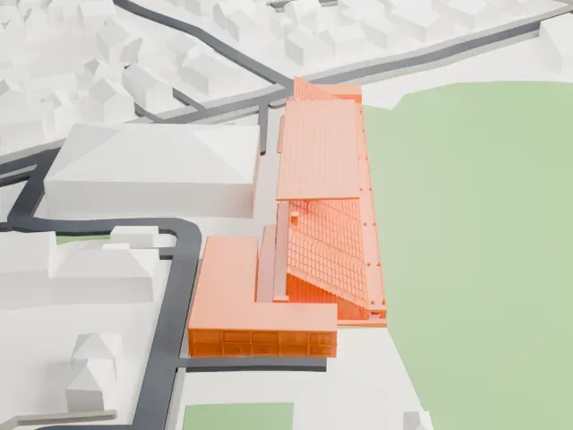Ivan Laljak-Ivić Stadium model, North view