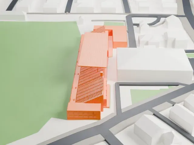 Ivan Laljak-Ivić Stadium model, South view
