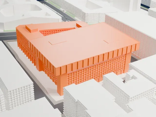 J. Edgar Hoover Building model, North view
