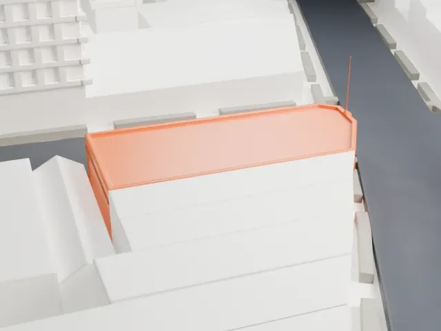 Jamaica Savings Bank Building, Sutphin Boulevard model, West view