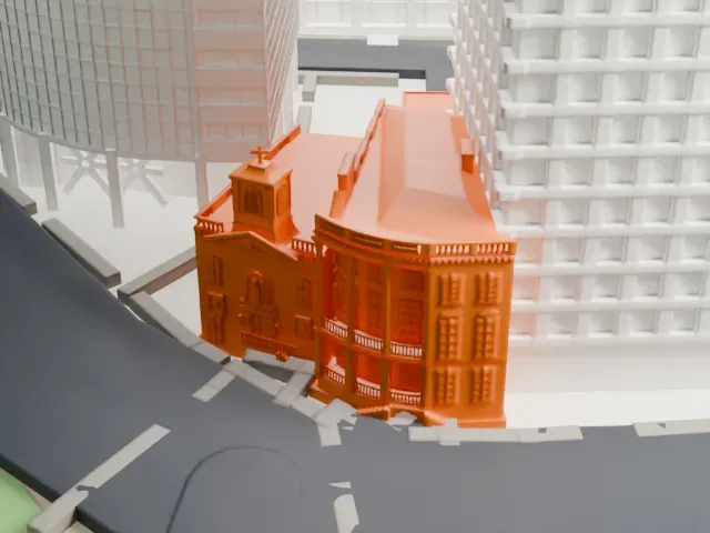 James Watson House model, South view