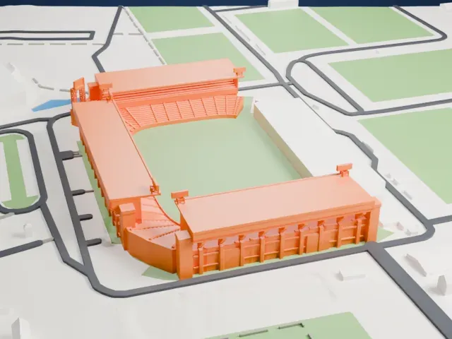 Jan Breydel Stadium model, North view