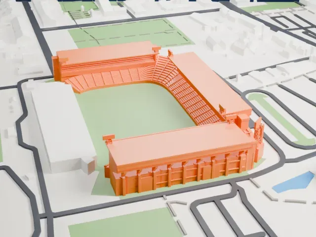 Jan Breydel Stadium model, South view