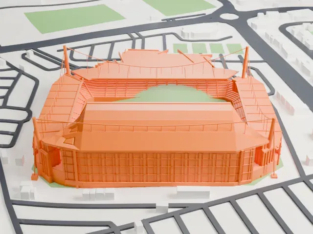 Jassim bin Hamad Stadium model, East view
