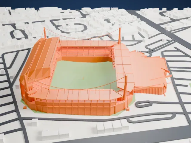 Jassim bin Hamad Stadium model, North view