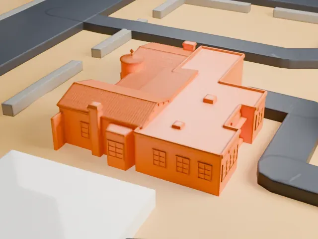 Jay Dayton Smith House model, North view