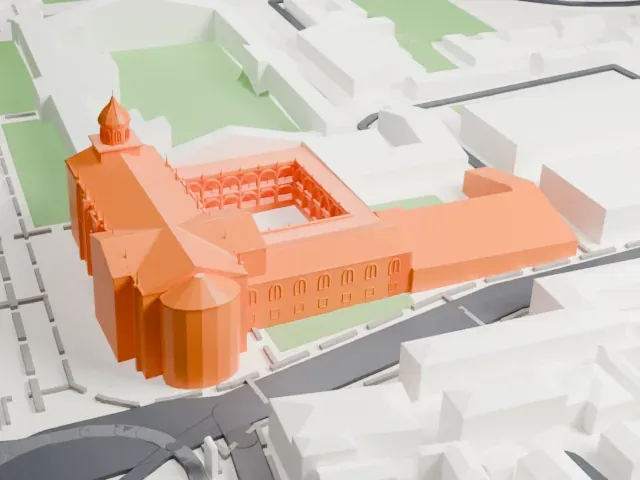 Jeronimos Monastery model, East view