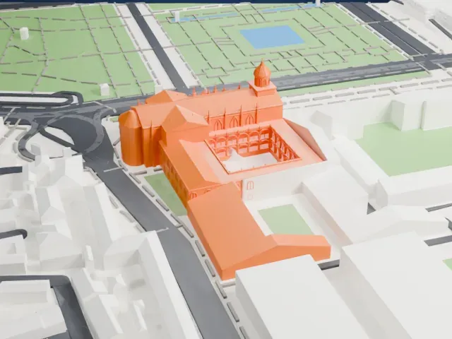Jeronimos Monastery model, North view