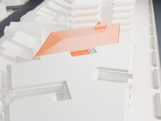 Jewish Center of Brighton Beach model, North view