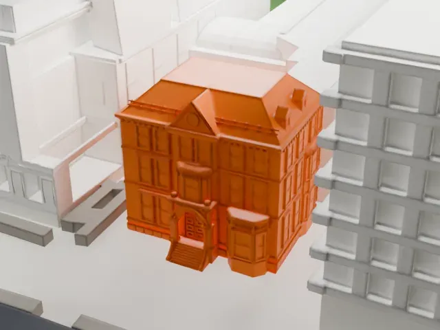 John Ballantine House model, East view