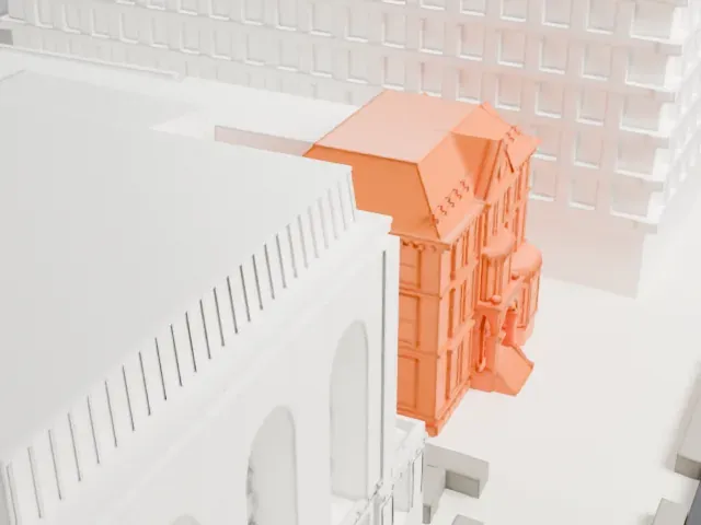 John Ballantine House model, South view