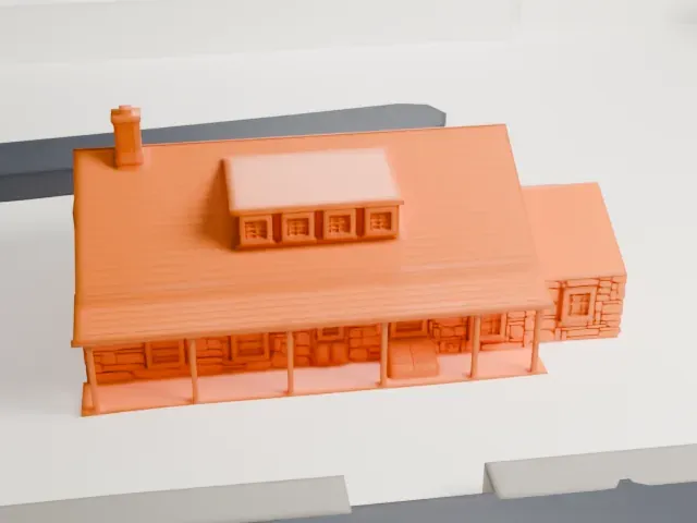 John Dods Tavern model, East view