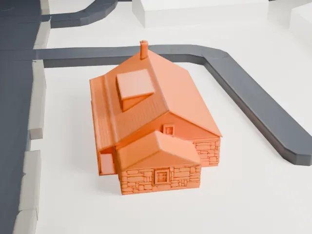 John Dods Tavern model, North view