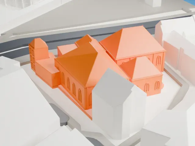 Joods Historisch Museum model, West view