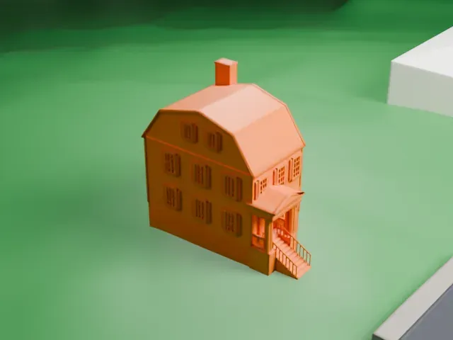 Joseph Jackson House model, West view