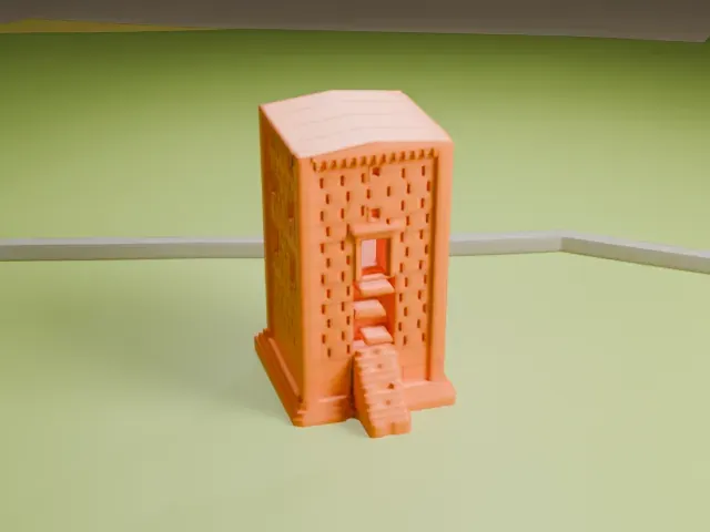 Ka'ba-ye Zartosht model, North view