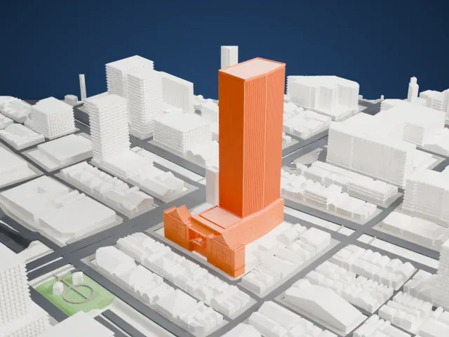 Kabuki-za model, East view
