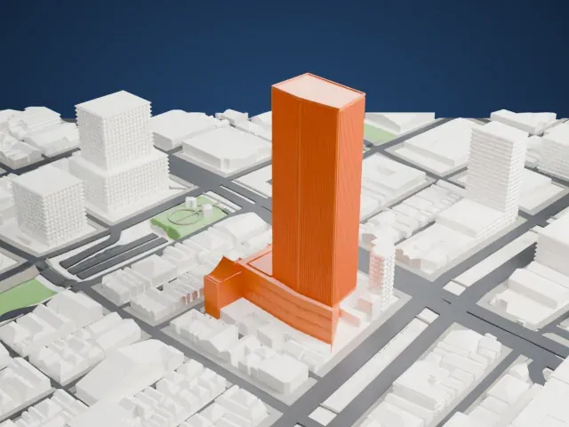 Kabuki-za model, North view
