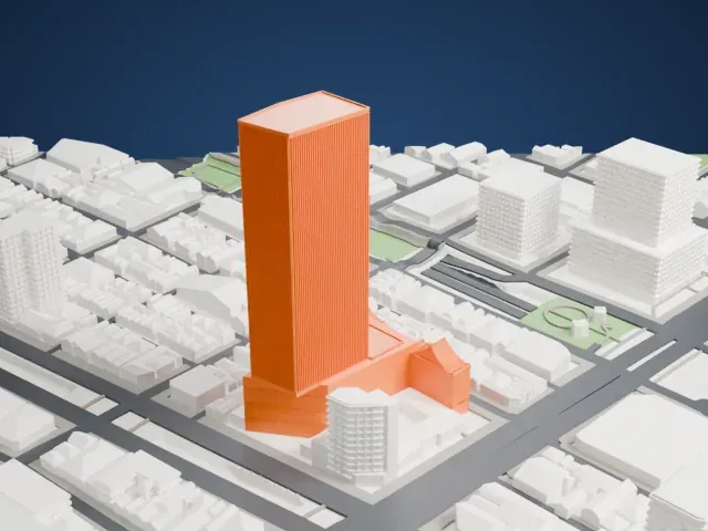 Kabuki-za model, West view