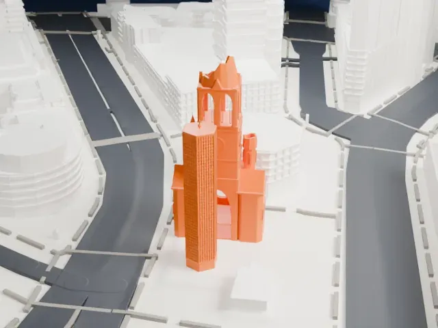 Kaiser Wilhelm Memorial Church model, East view