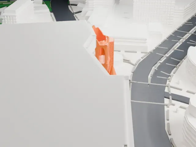 Kaiser Wilhelm Memorial Church model, West view