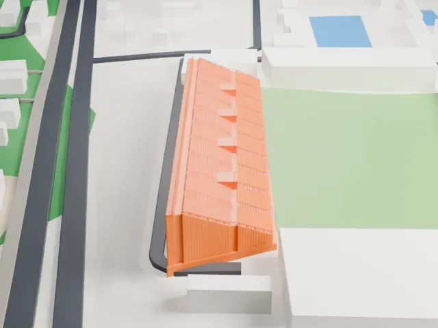 Kalinga Stadium model, North view
