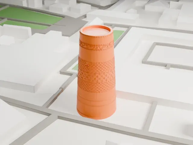 Kaltaminor model, North view