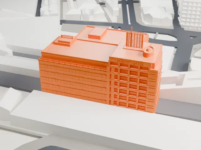 Kamata Station (Tokyo) model, East view