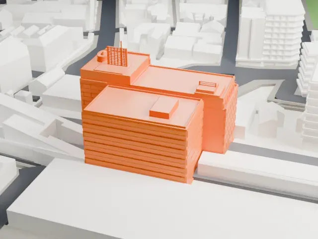 Kamata Station (Tokyo) model, West view