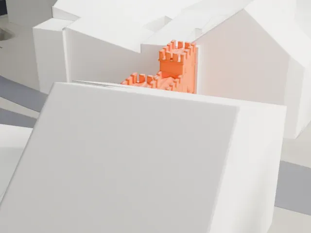 Karlstor model, South view