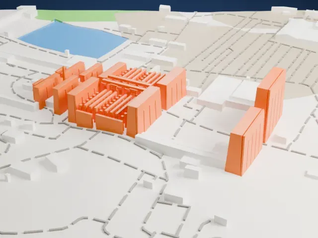 Karnak Temple Complex model, North view