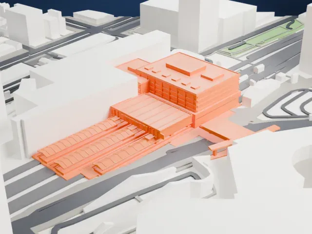 Kawasaki Station model, North view