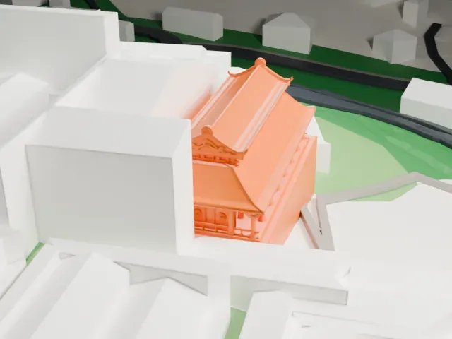 Kek Lok Si model, South view