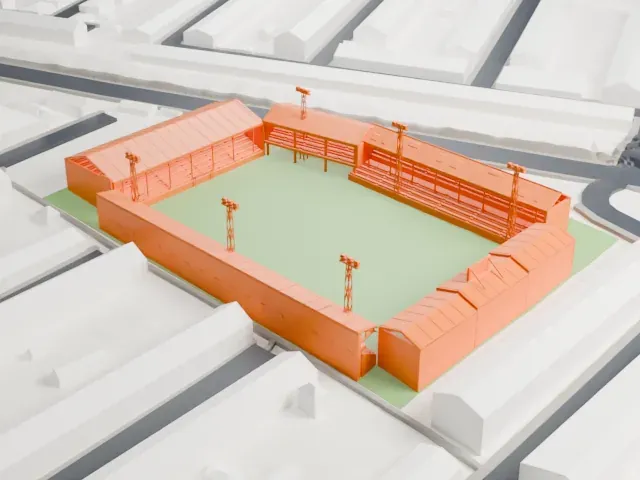 Kenilworth Road model, North view