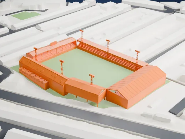 Kenilworth Road model, South view