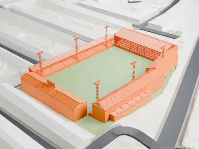 Kenilworth Road model, West view