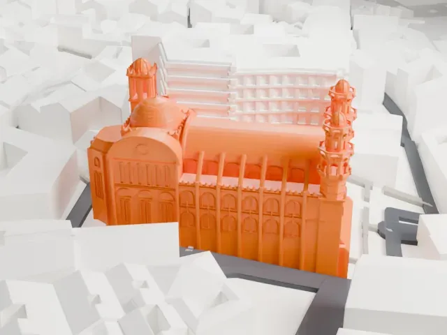 Ketchaoua Mosque model, South view